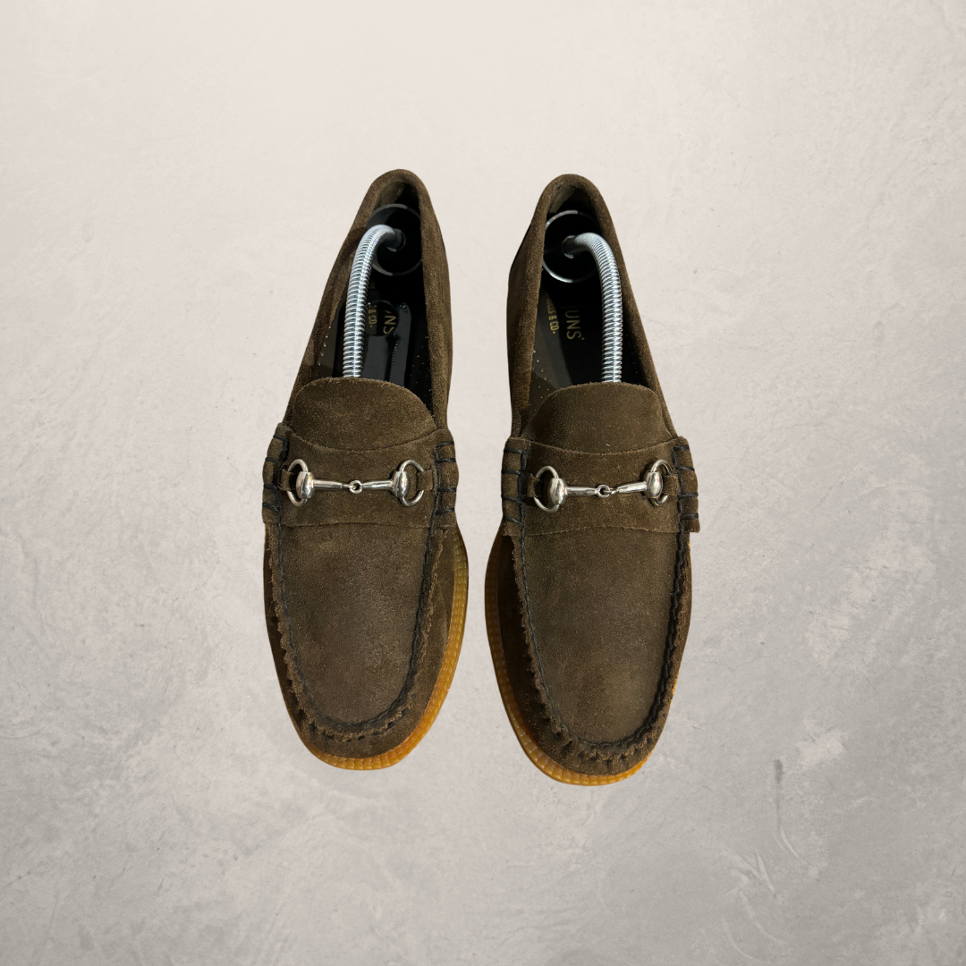 GH Bass &amp; co bruine suède loafers 40