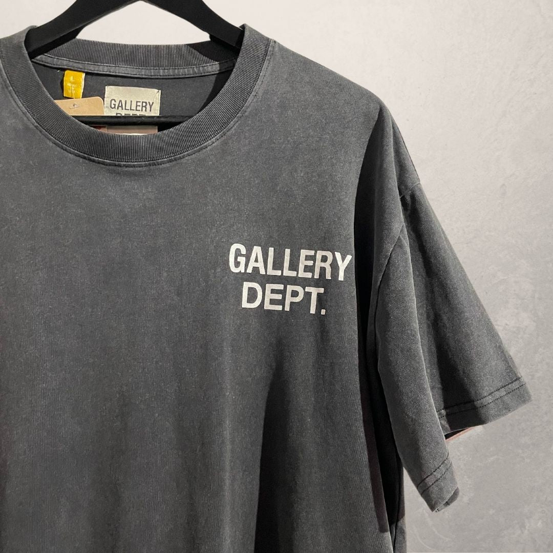 Gallery Department grey wash graphic t shirt L