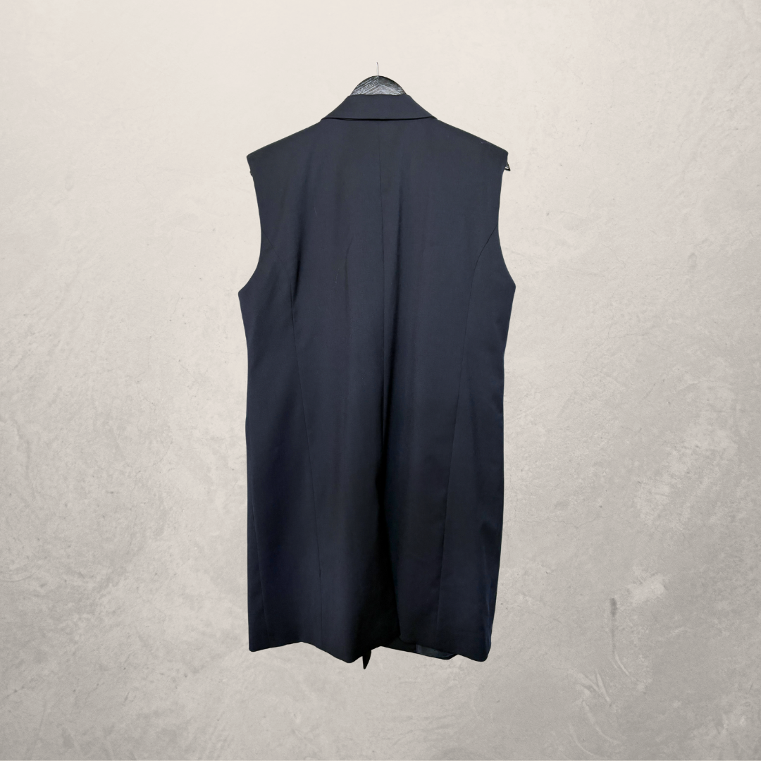 Gestuz mouwloze blazerjurk donkerblauw 40