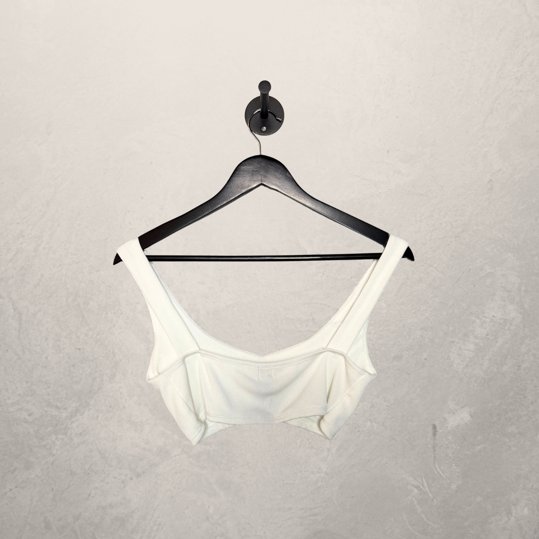 Gina top viscose mix white M - by SESE