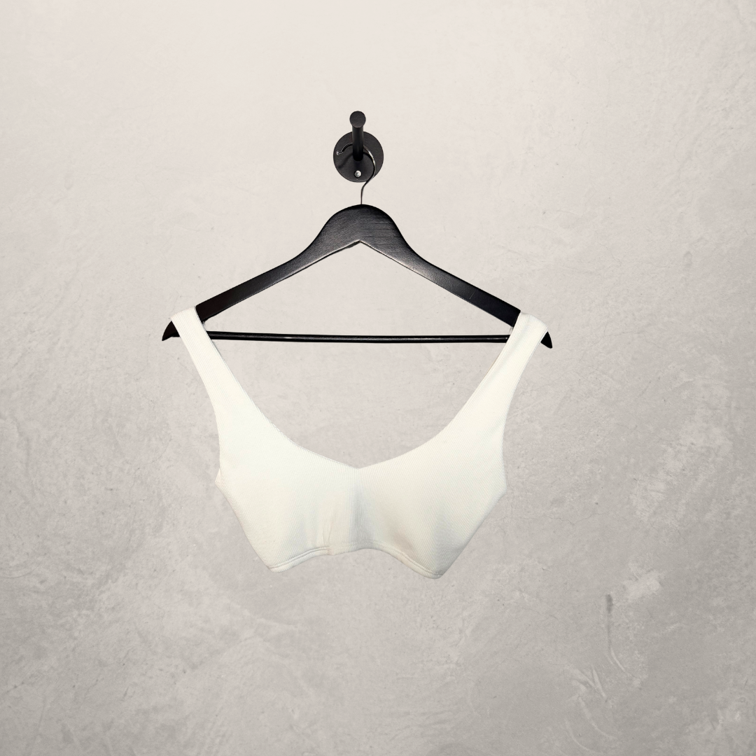 Gina top viscose mix white M - by SESE