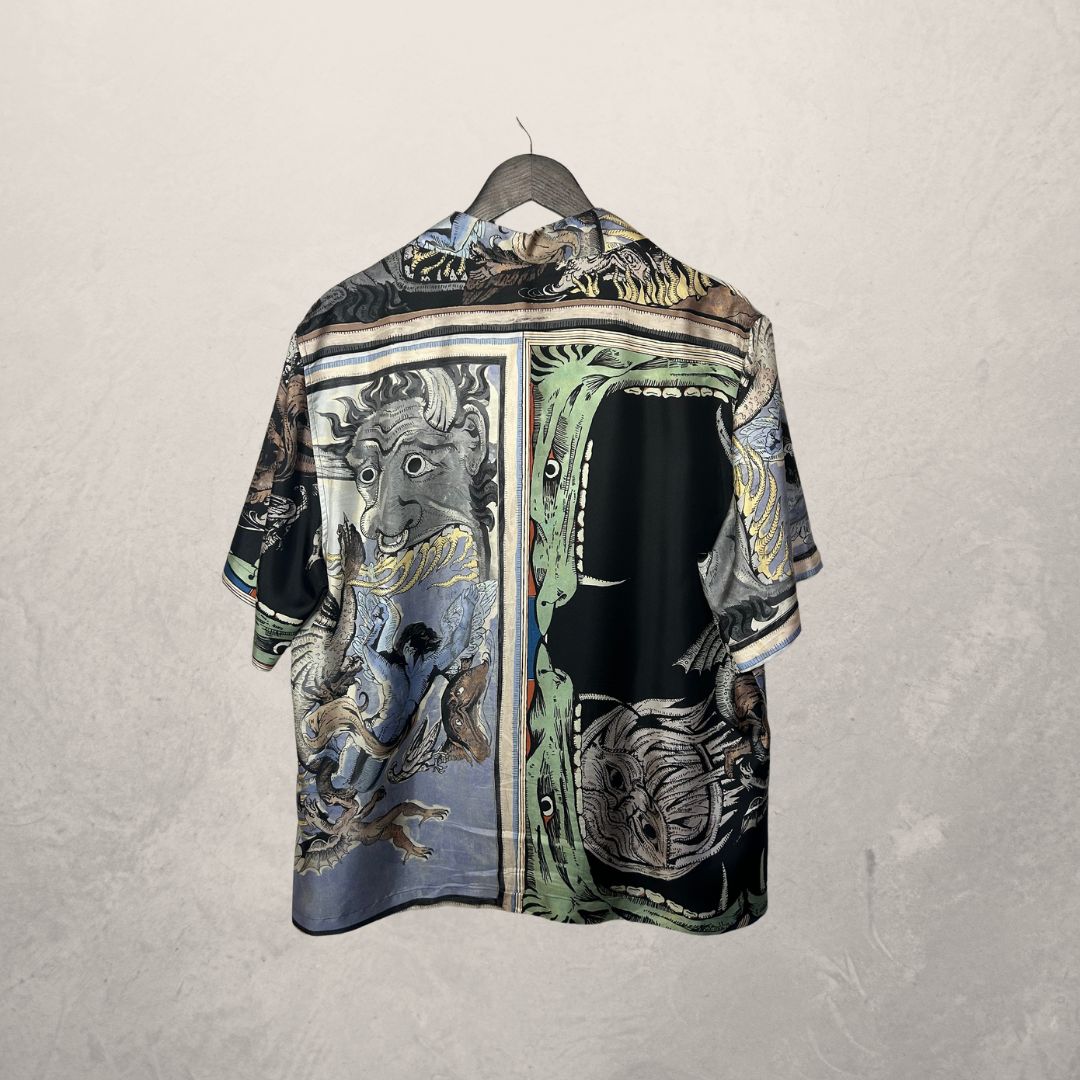 Givenchy multicolour silk shirt M