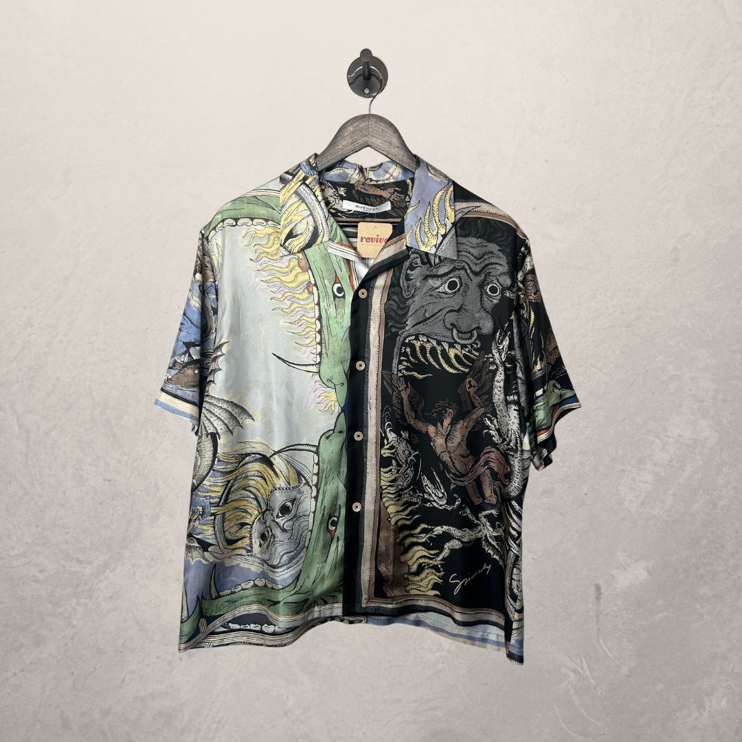 Givenchy multicolour silk shirt M