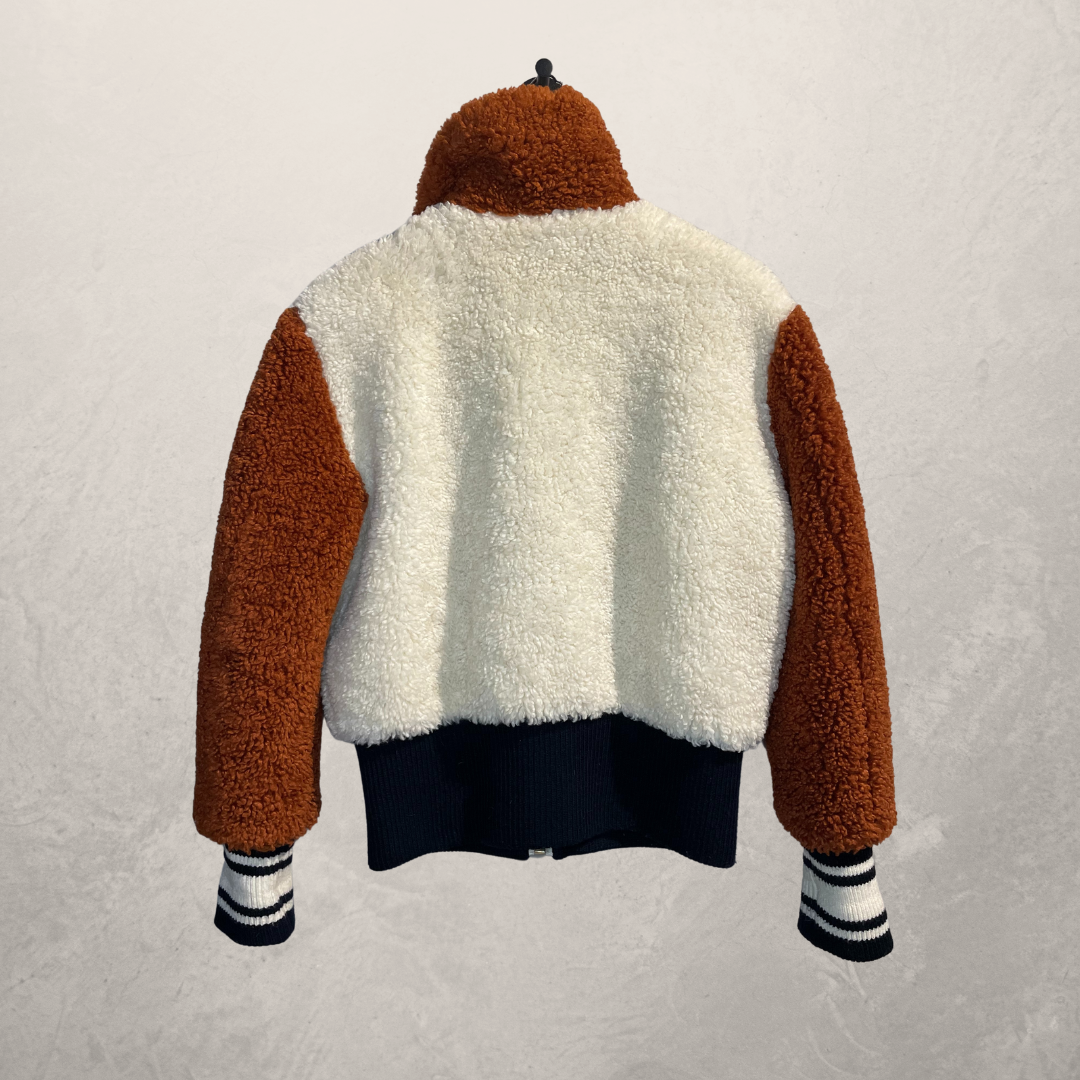 Golden Goose bruin cropped teddy jack 38