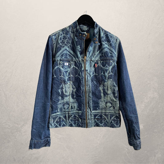 "Gothic" Levis mid blue denim Jacket M -by @TheRealClubIndigo