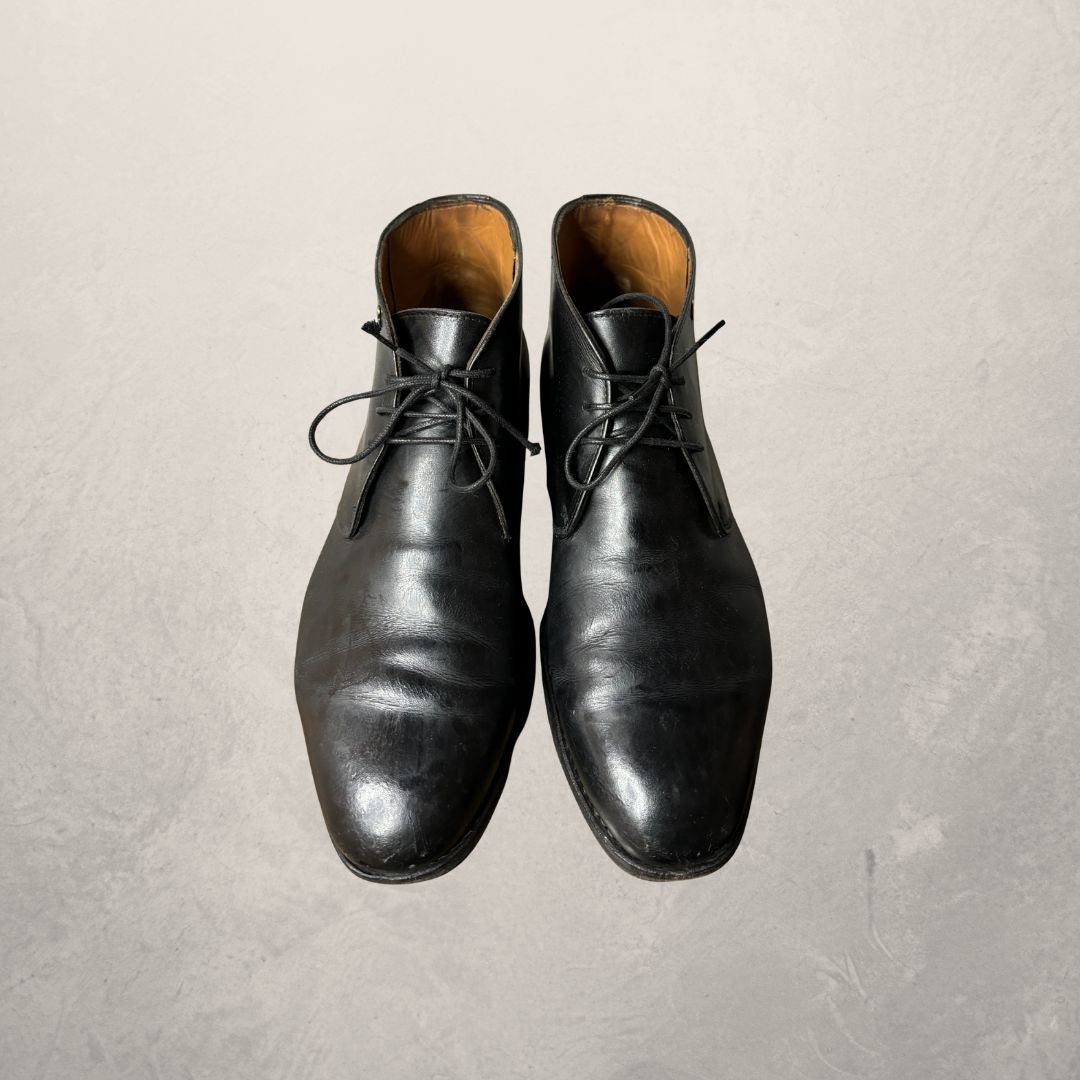 Greve black leather shoes 42,5