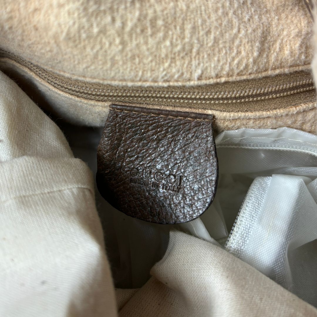 Gucci monogram bucket crossbody - by Romae Studios