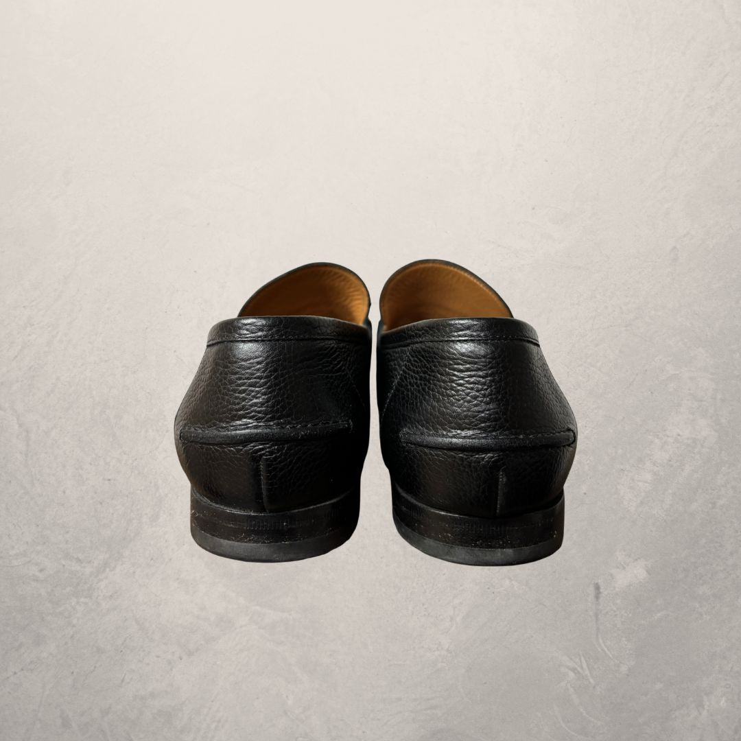 Gucci black leather loafers 40/41
