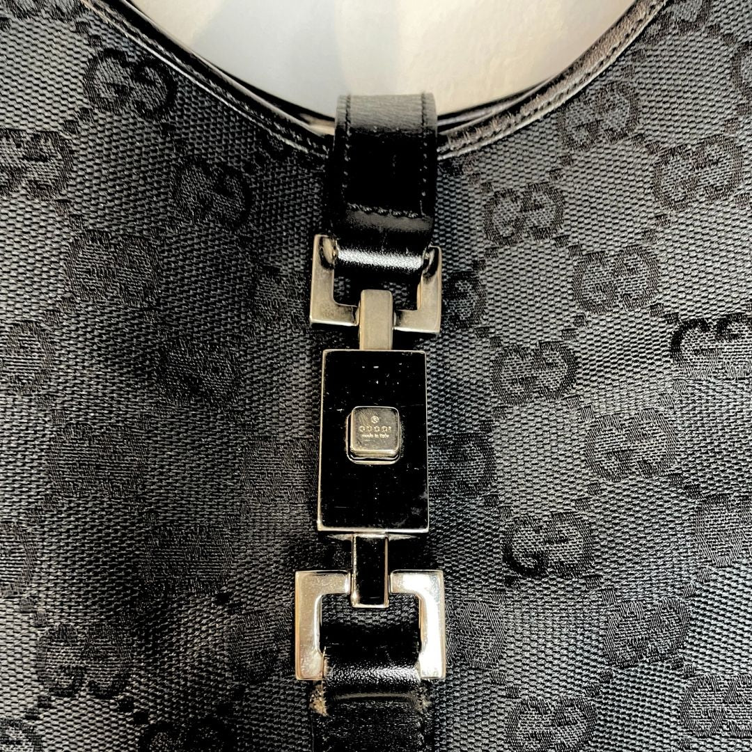 Gucci zwarte monogram Jackie handtas - door Romae Studios
