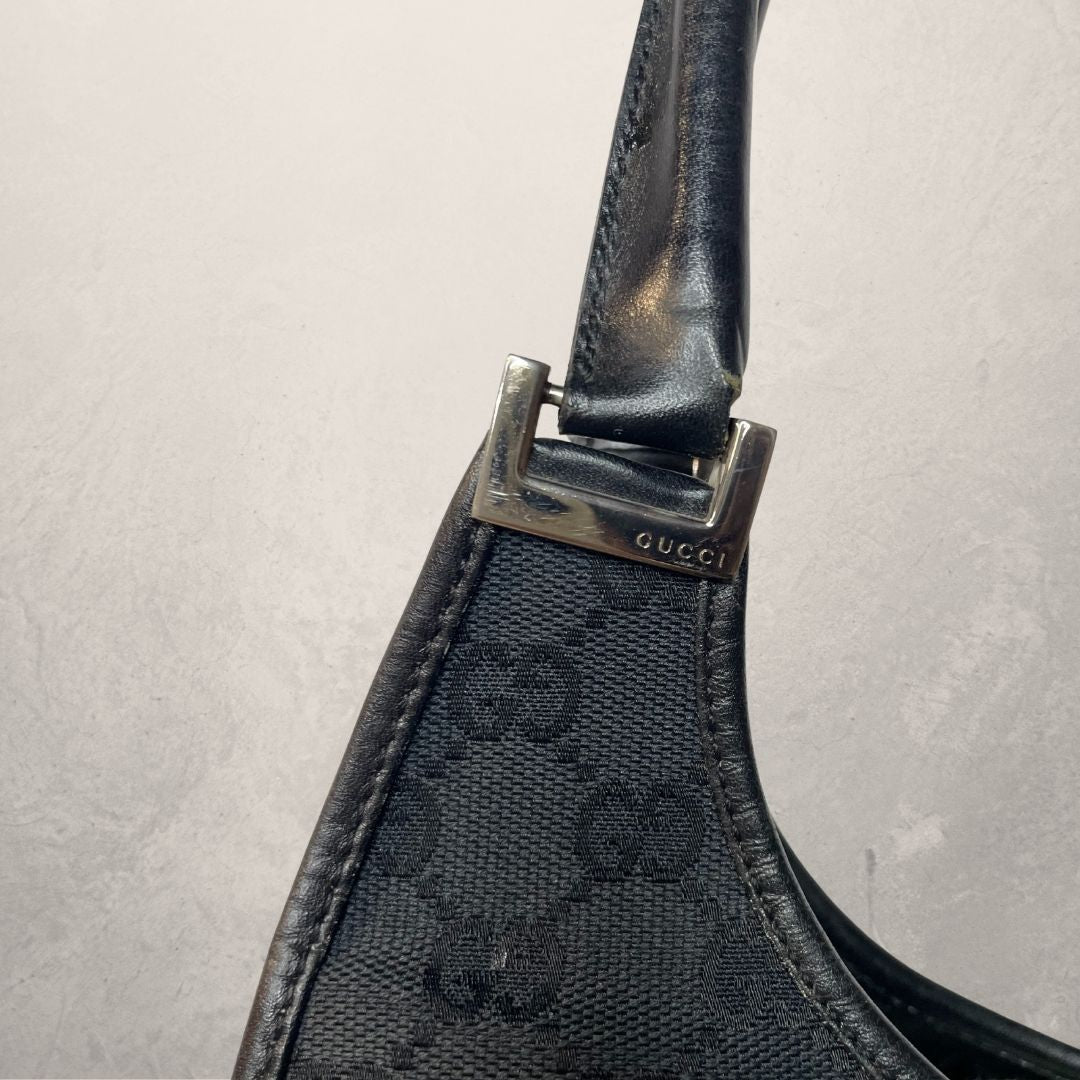 Gucci zwarte monogram Jackie handtas - door Romae Studios