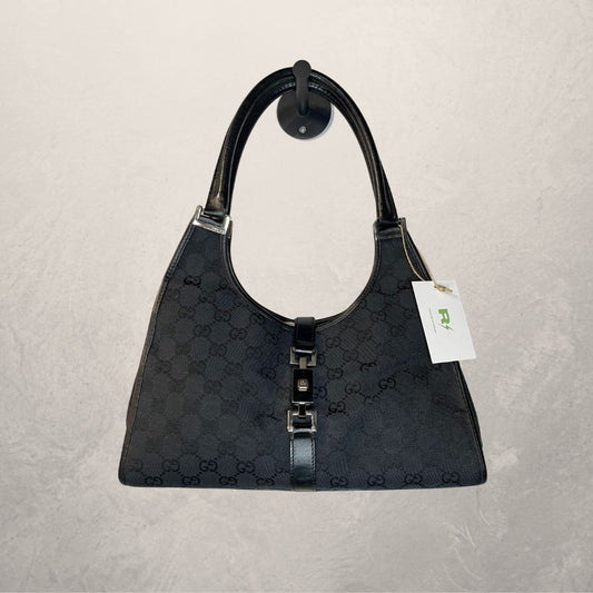 Gucci zwarte monogram Jackie handtas - door Romae Studios