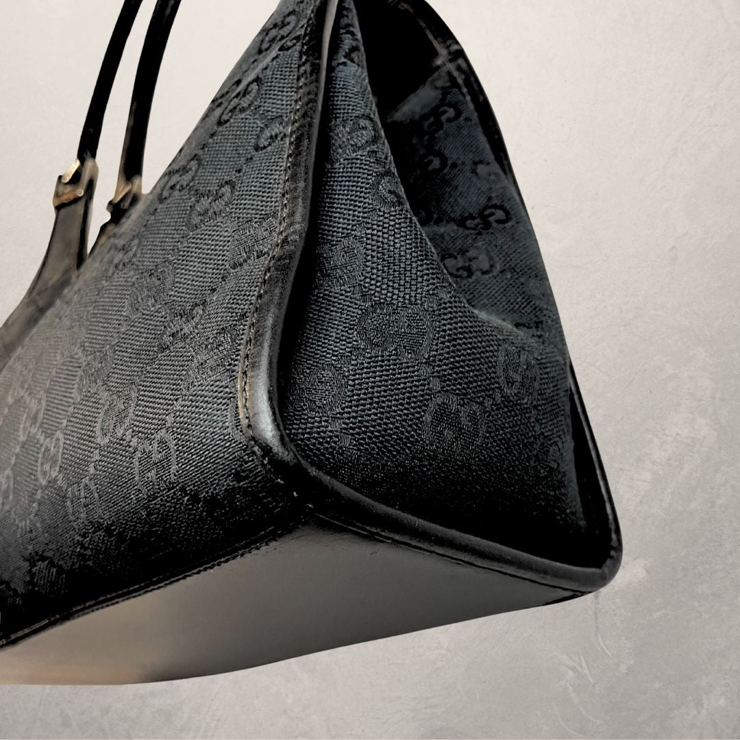 Gucci zwarte monogram Jackie handtas - door Romae Studios
