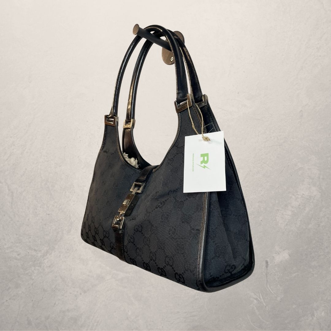 Gucci zwarte monogram Jackie handtas - door Romae Studios