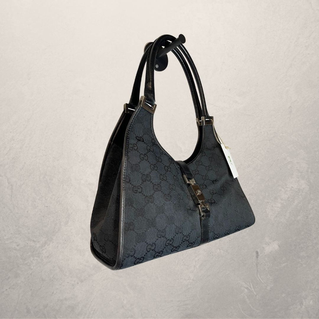 Gucci zwarte monogram Jackie handtas - door Romae Studios