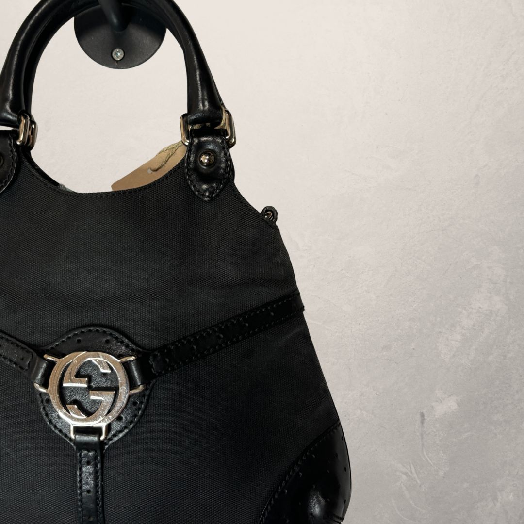 Gucci black small handbag - by Romae Studios