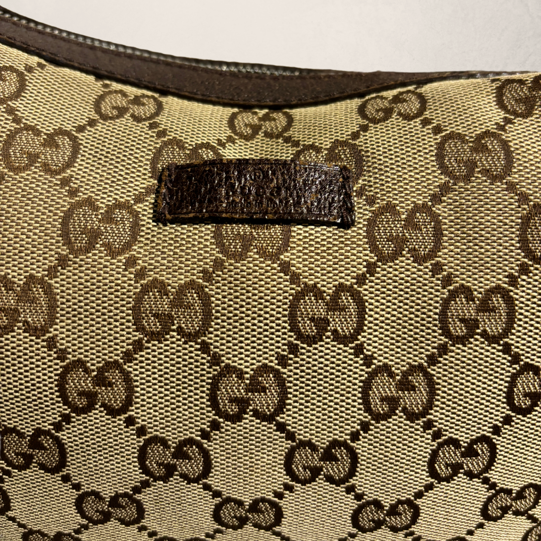 Gucci brown monogram canvas crossbody bag -by RomaeStudios