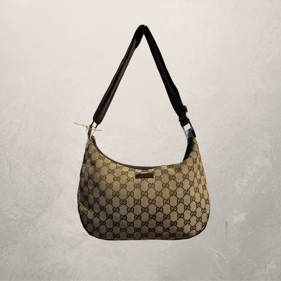 Gucci brown monogram canvas crossbody bag -by RomaeStudios