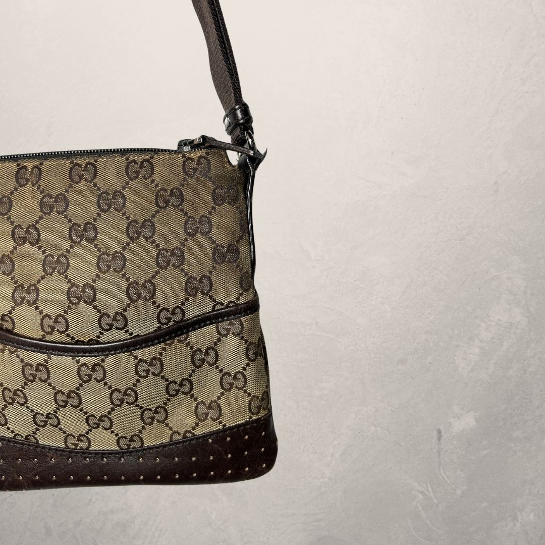 Gucci bruine monogram crossbodytas OS