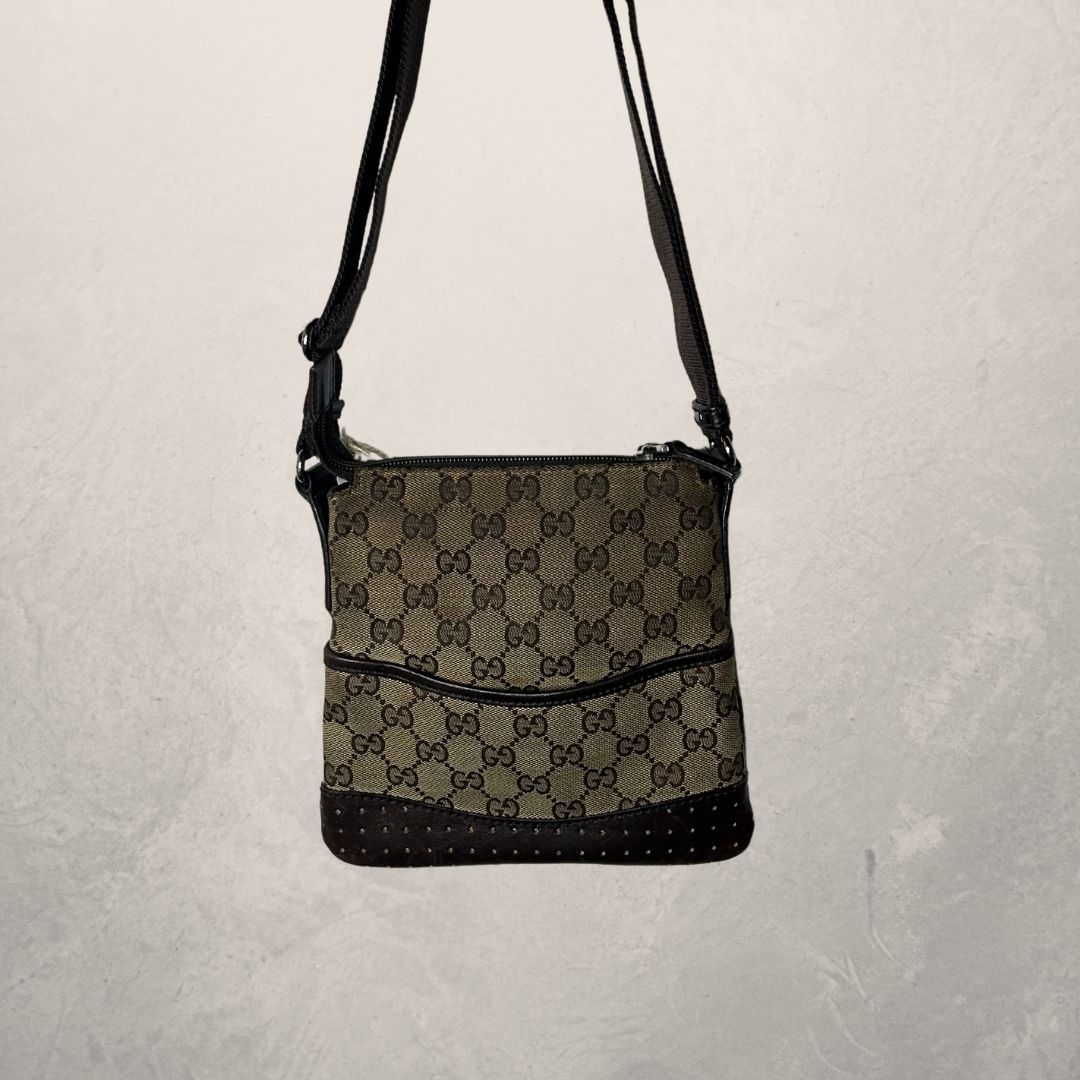 Gucci bruine monogram crossbodytas OS