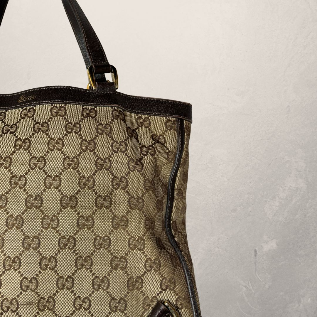 Gucci bruine monogram handtas