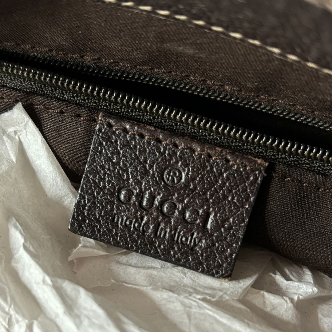Gucci bruine monogram handtas