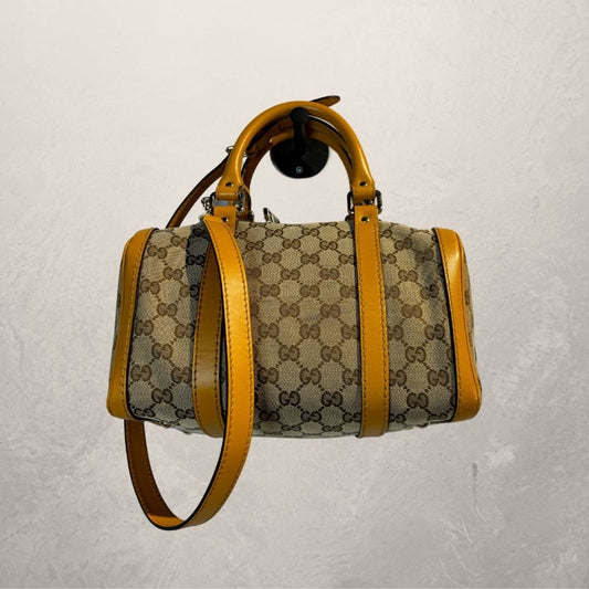 Gucci bruin/gele Boston tas - van Romae Studios