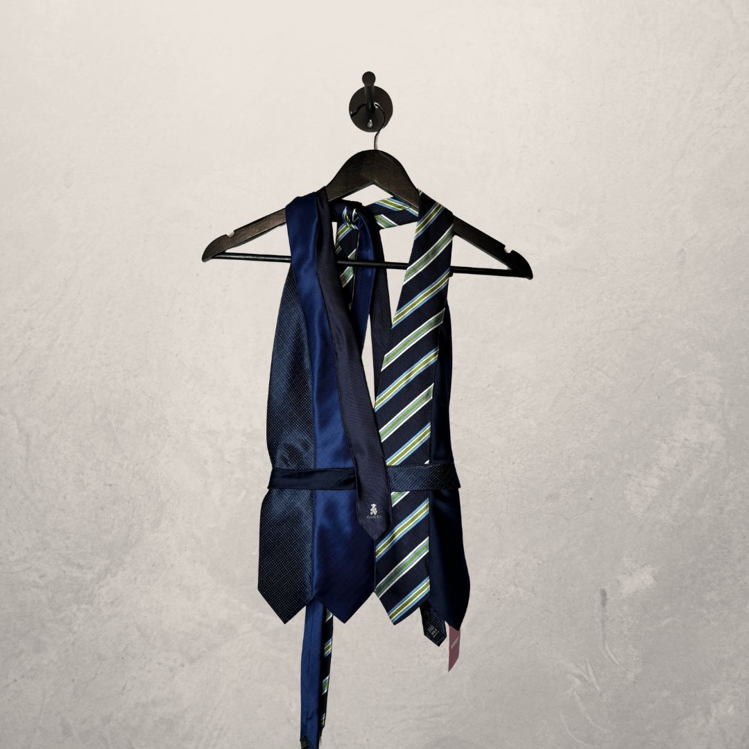 Gucci navy Halter tie top OS- By WNDYdesign