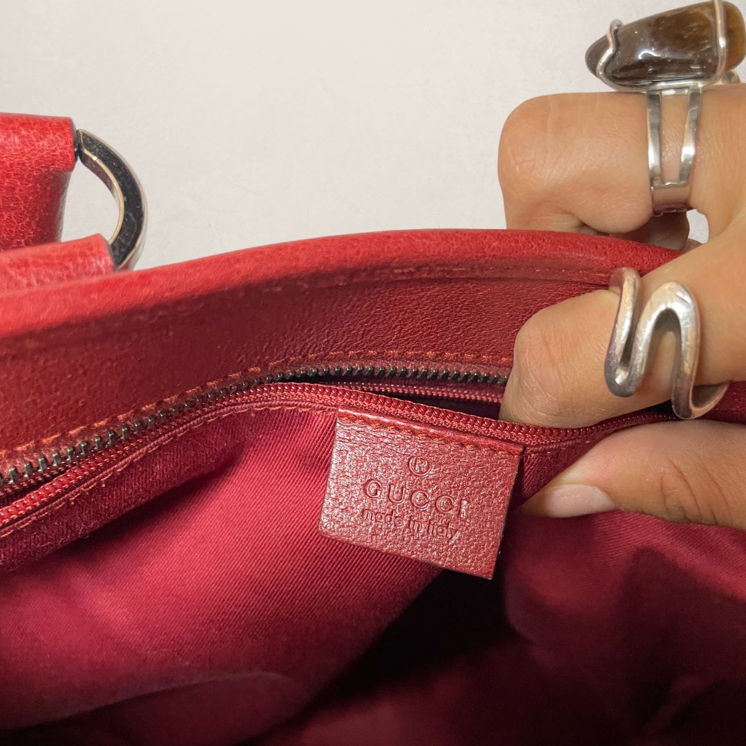 Gucci rode canvas handtas - door Romae Studios