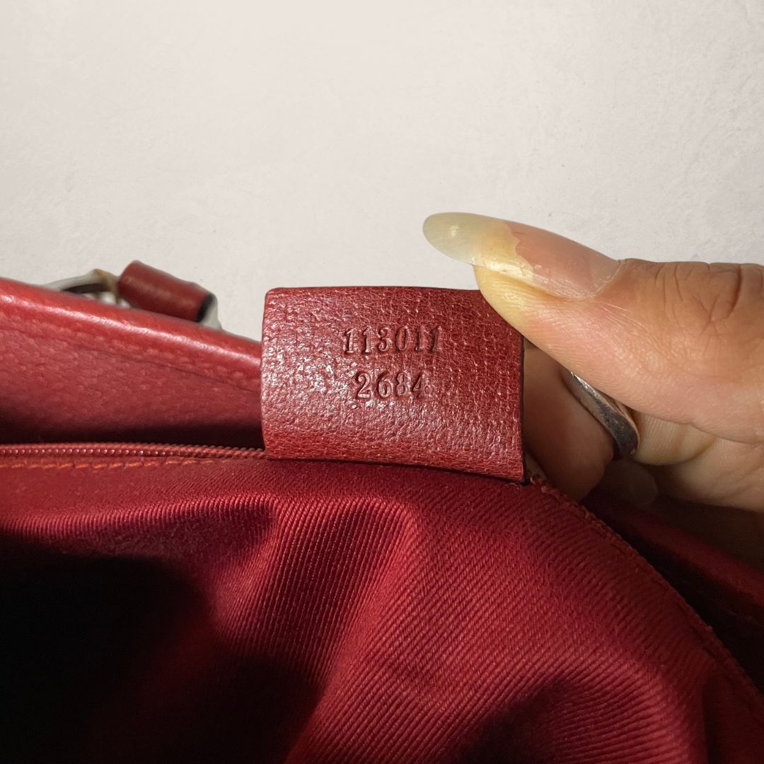 Gucci rode canvas handtas - door Romae Studios