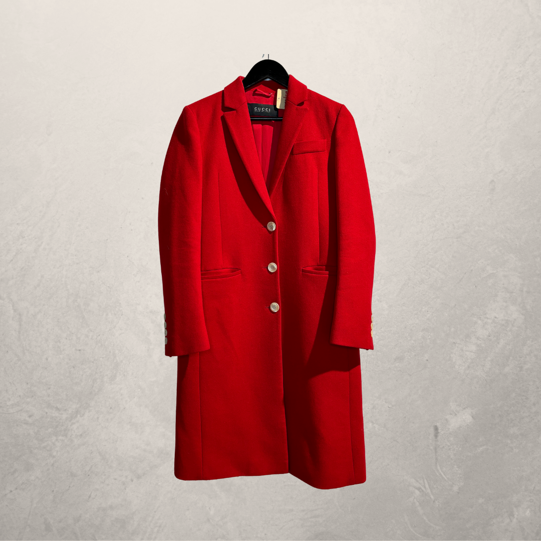 Gucci rode wollen jas XS – Revive Haarlem