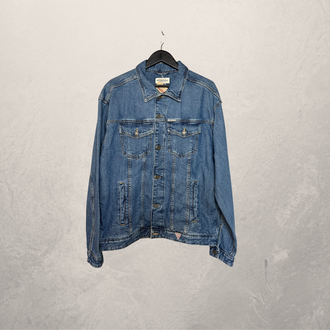 Guess mid-blue denim jack XL