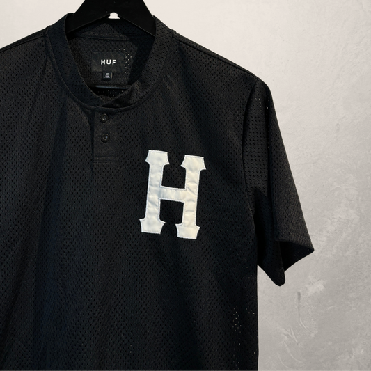 HUF black mesh shirt M