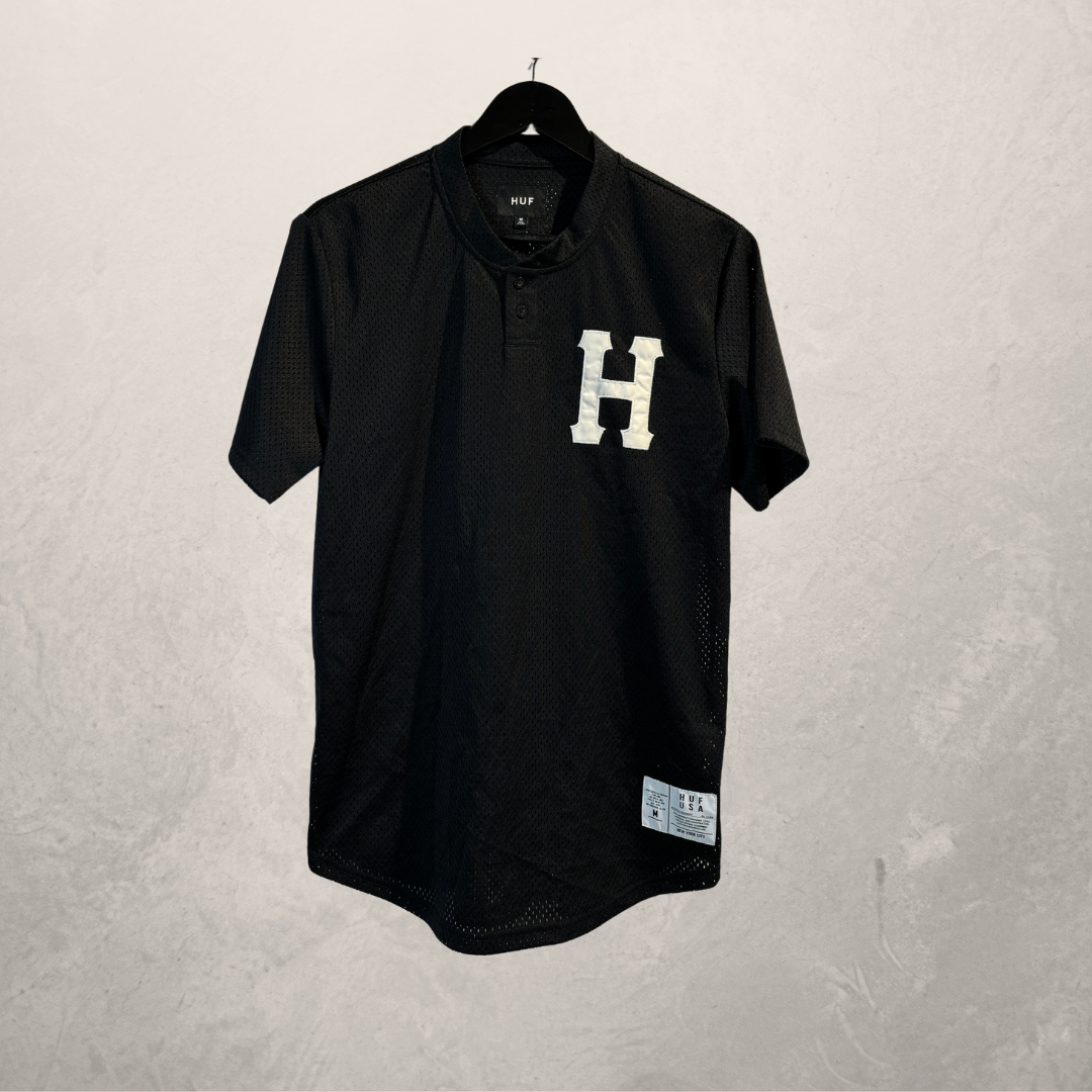 HUF black mesh shirt M