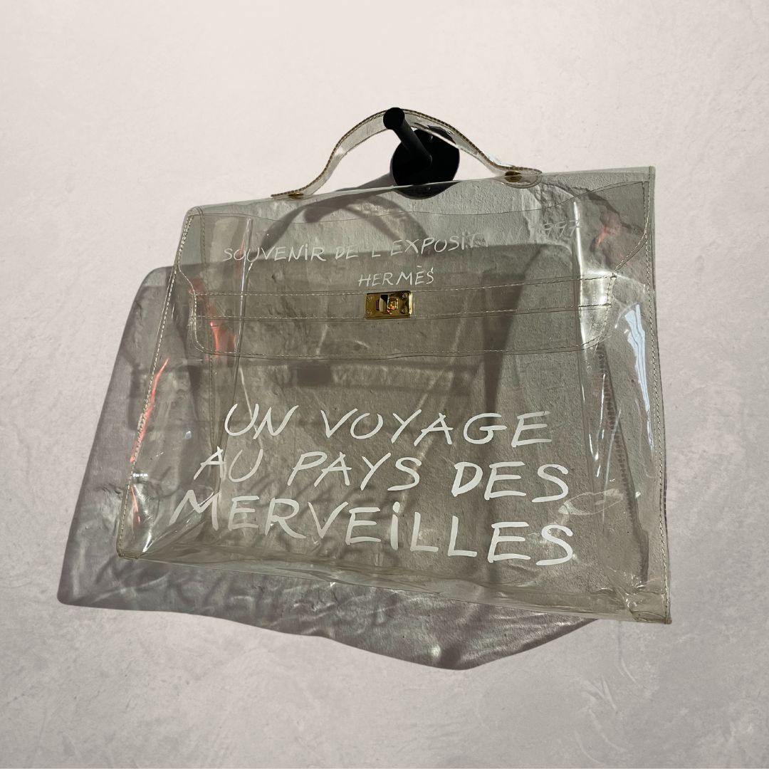 Hermes 1997 transparent kelly bag hotsell