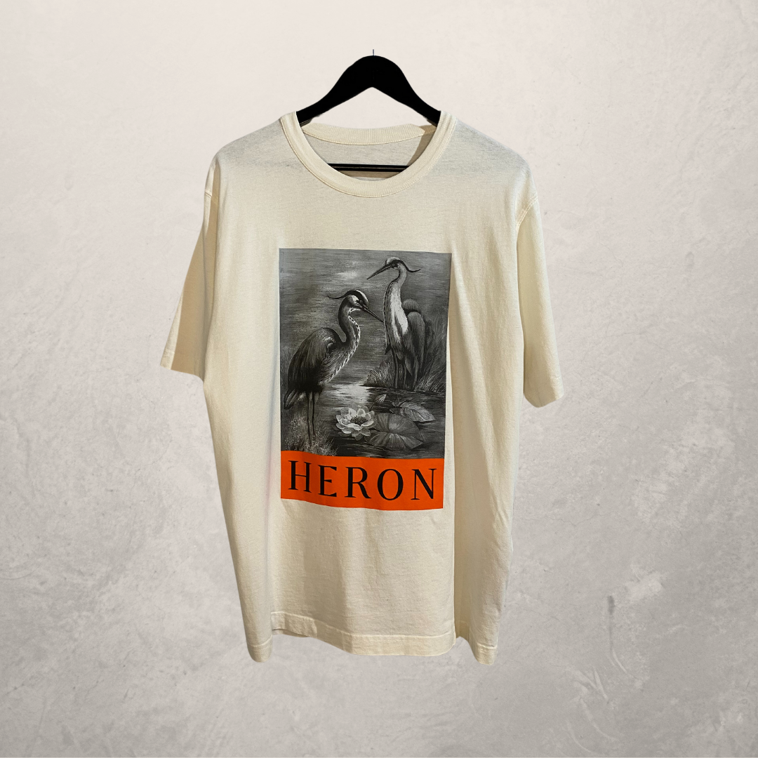 Heron Preston white Crain graphic t shirt M/L