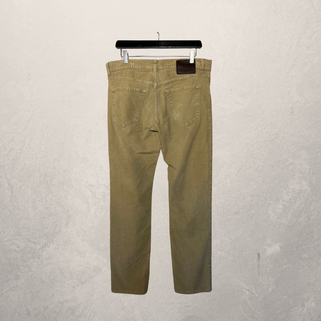 Hugo Boss beige corduroy pants 33