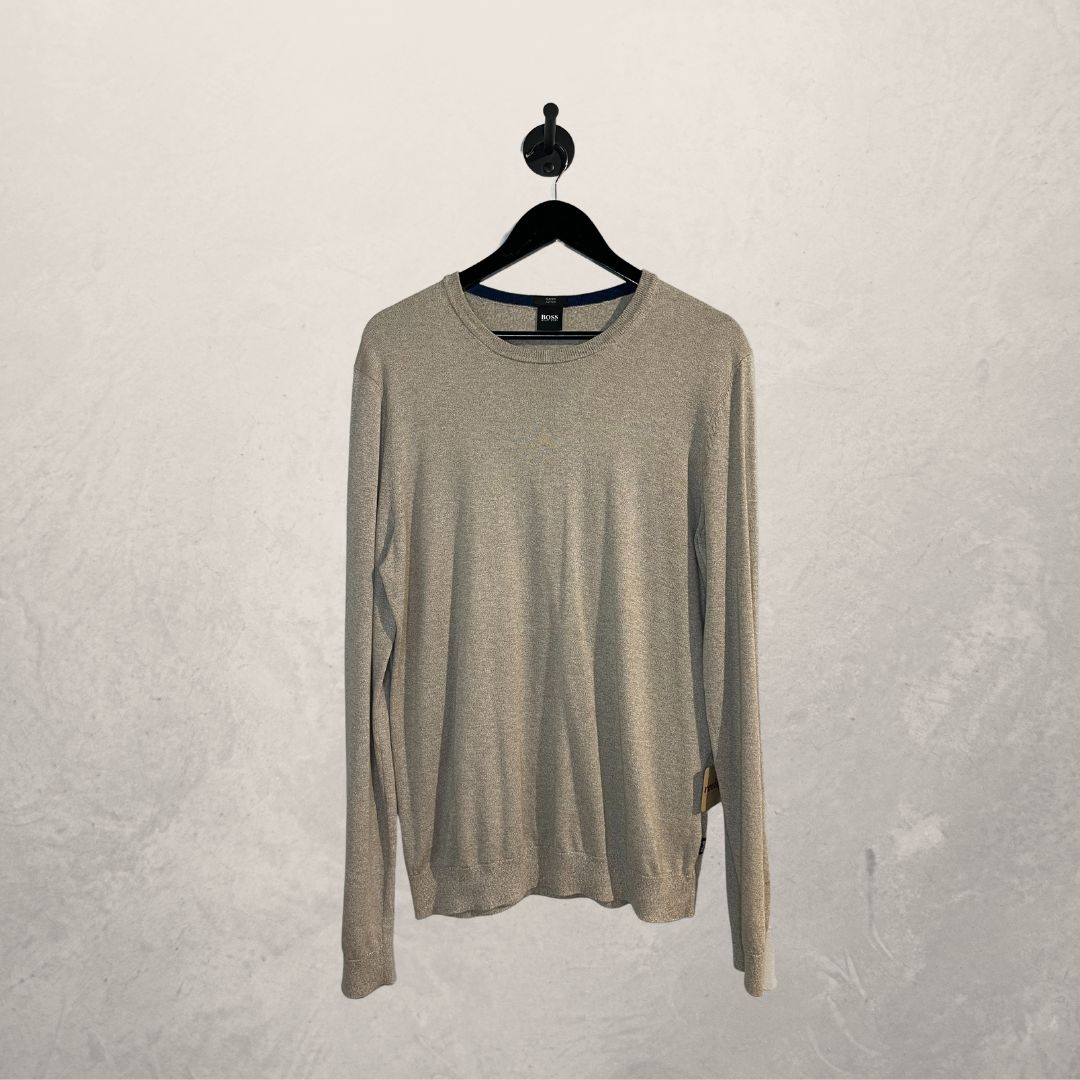 Hugo Boss beige knit jumper L