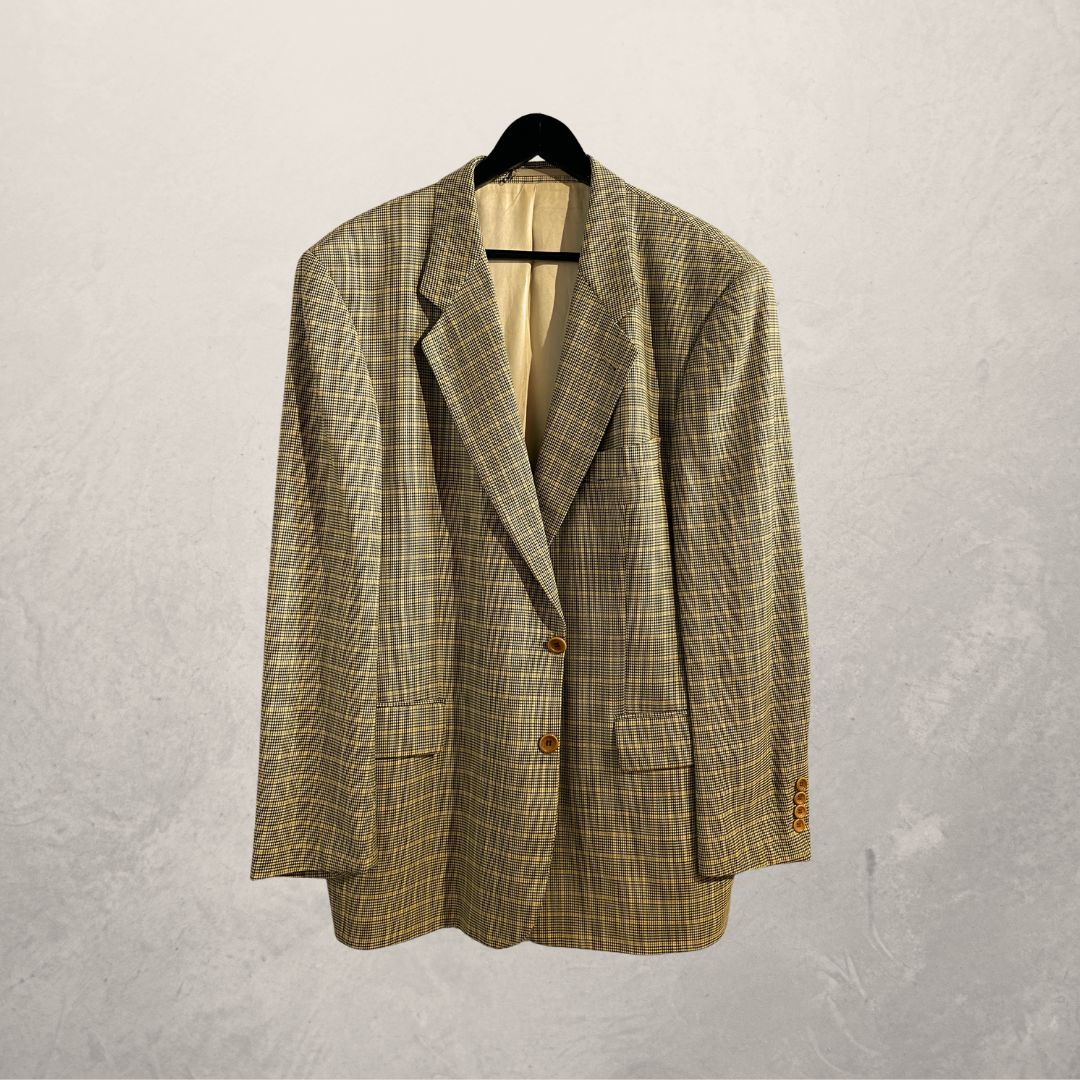 Hugo Boss yellow check blazer 52- SWL