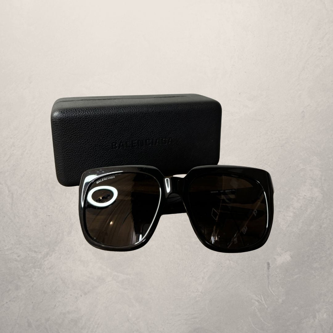 Balenciaga black big sunglasses (w/case)
