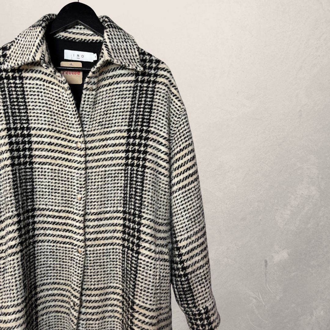 IRO Paris zwart witte jas M