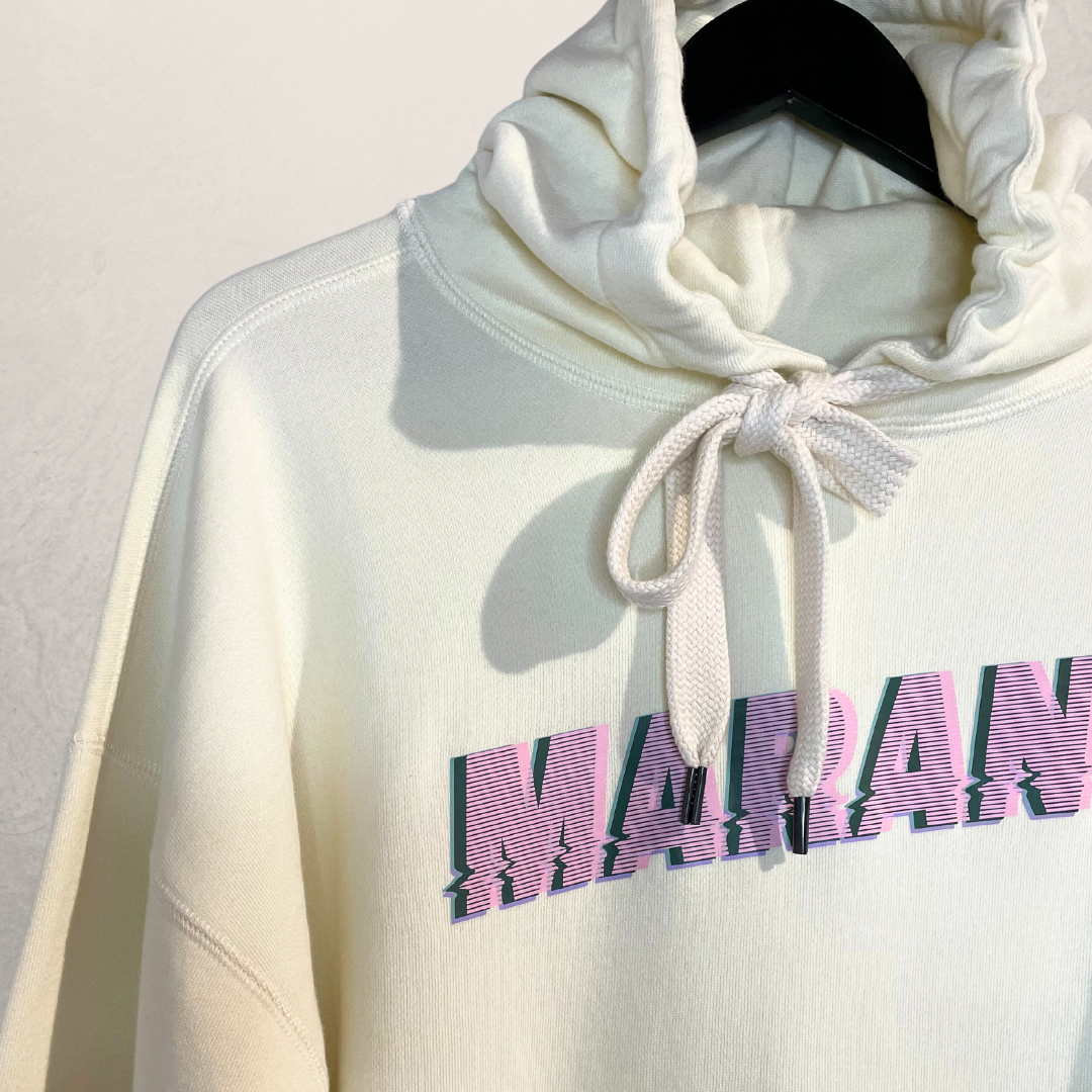 Isabel Marant cream graphic hoodie 36