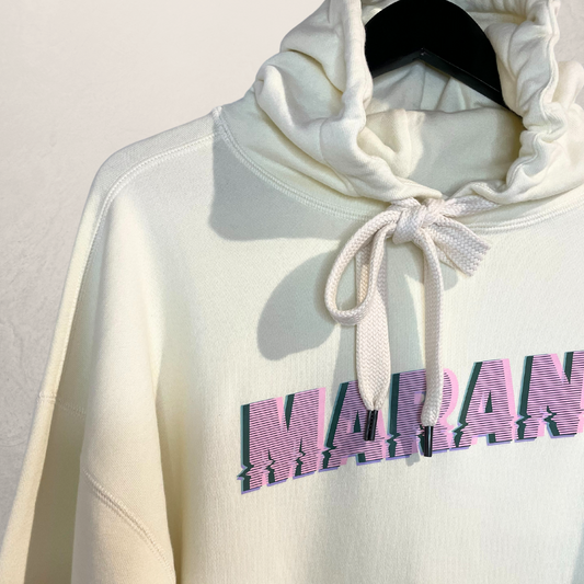 Isabel Marant cream graphic hoodie 36