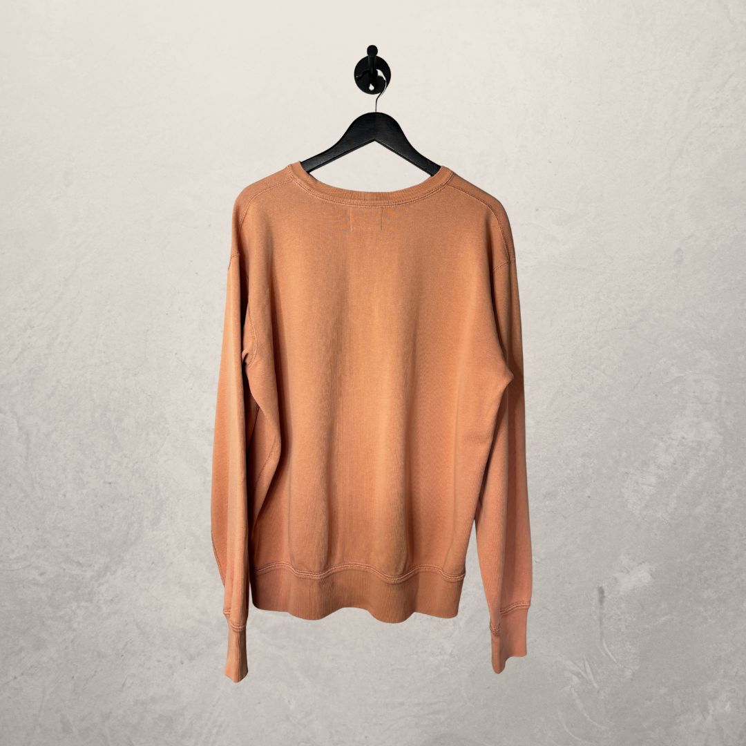 Isabel Marant orange red velvet logo jumper L (good)