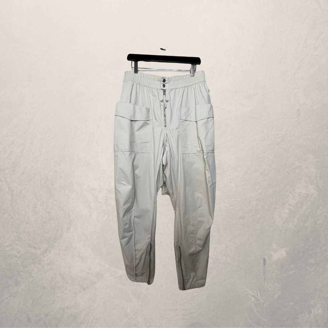 Isabel Marant tilsen tapered 100% cotton cargo trousers XL