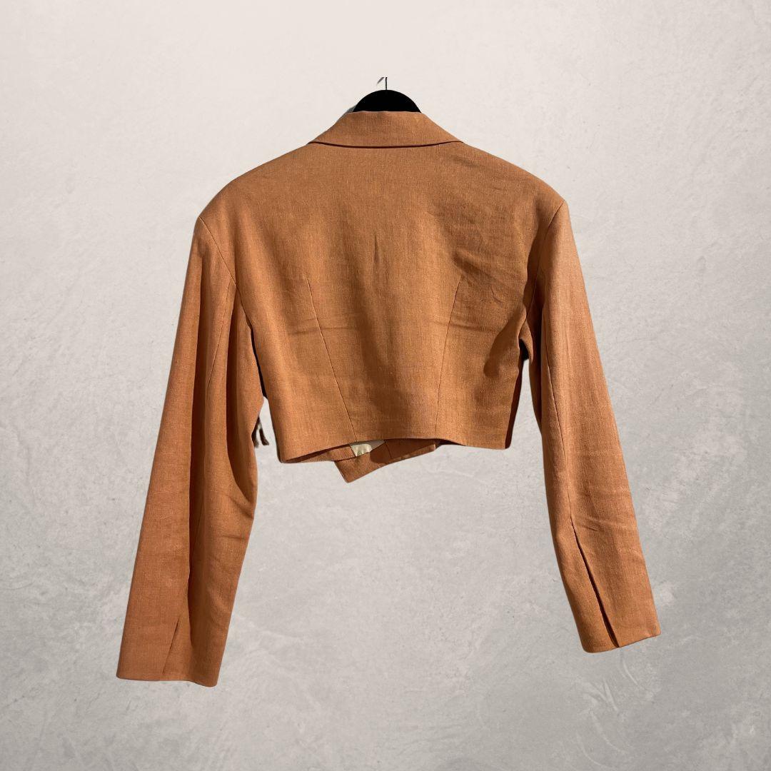 Jacquemus "L Amour" verbrand oranje blazer S