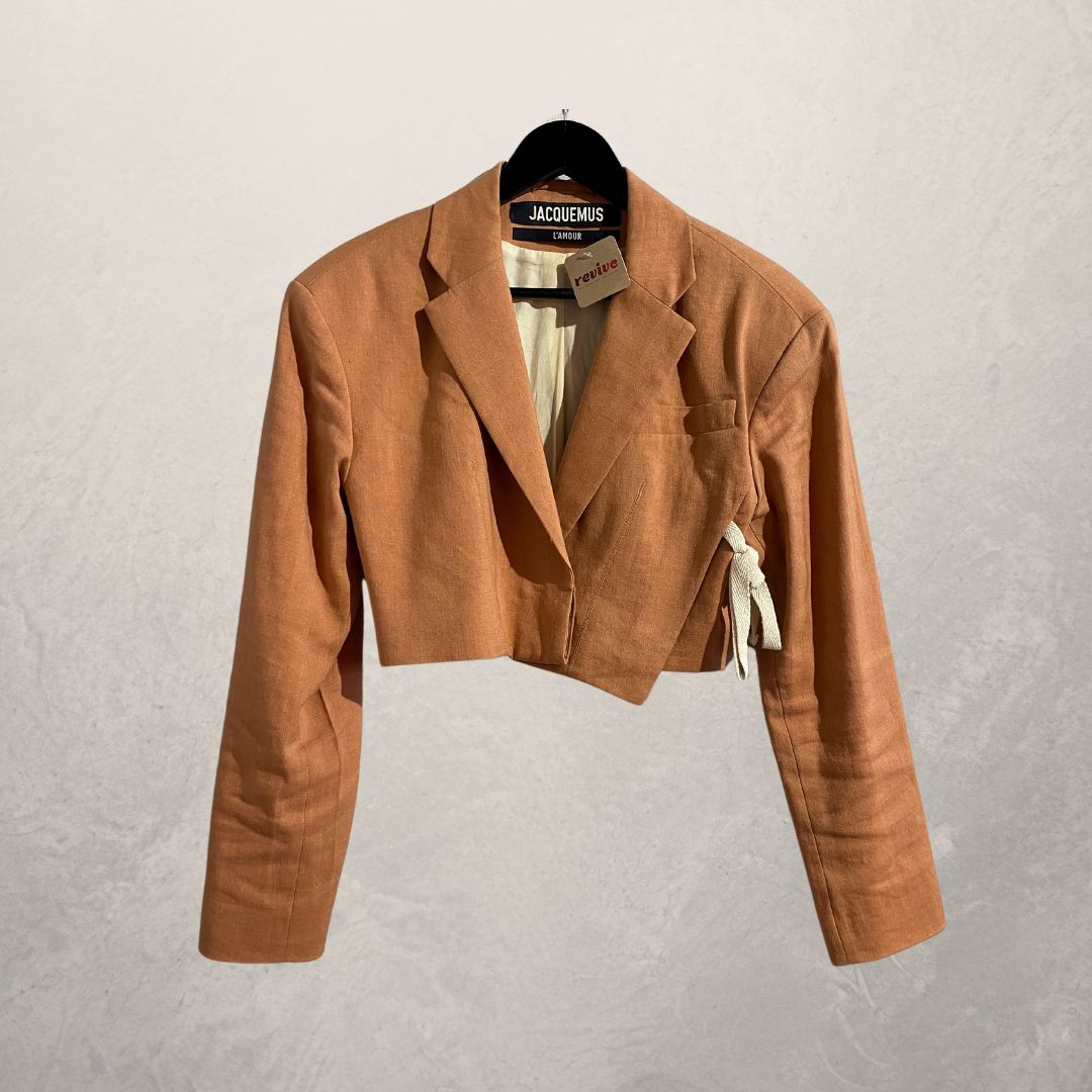 Jacquemus "L Amour" verbrand oranje blazer S