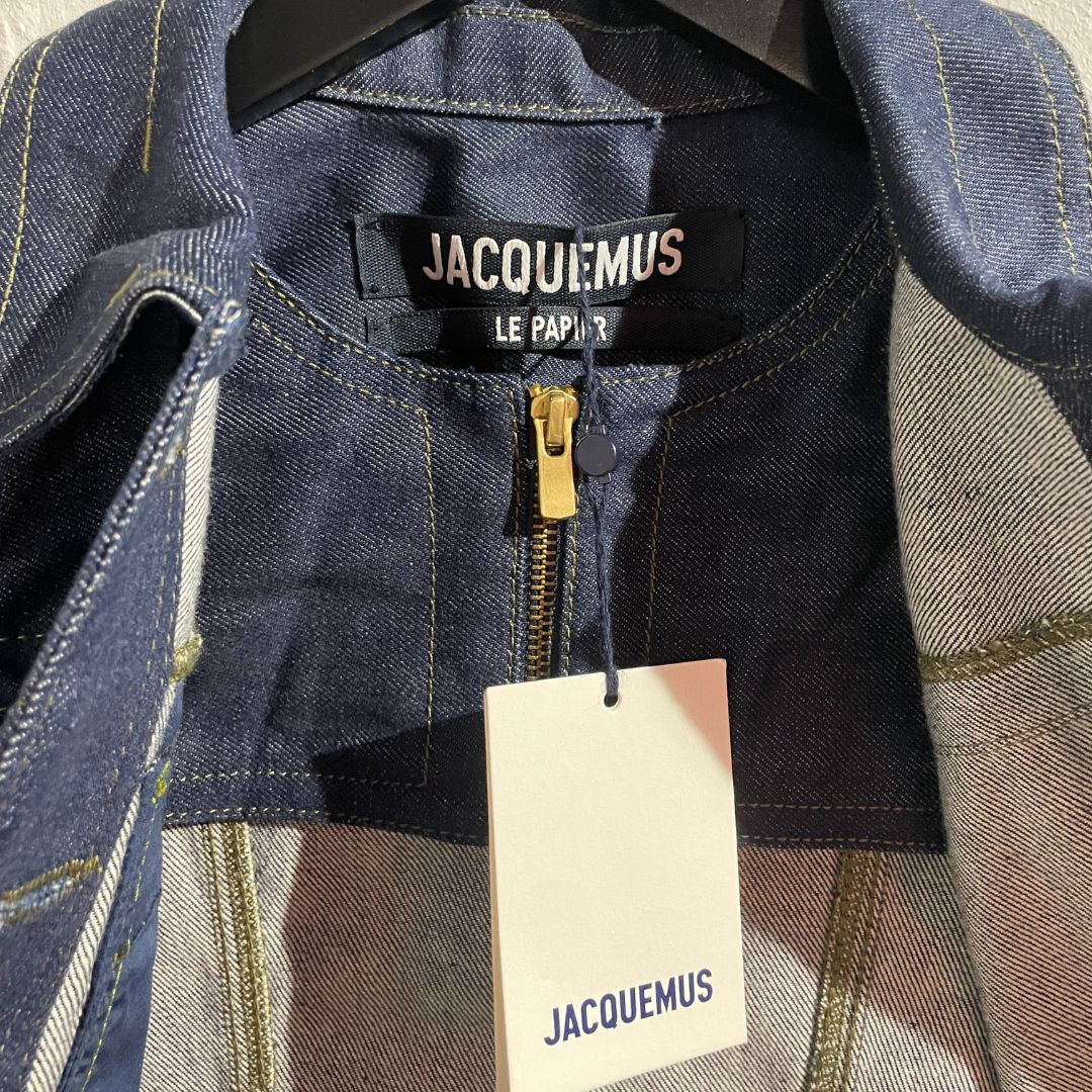 Jacquemus Le Papier dark blue denim jacket XS/S