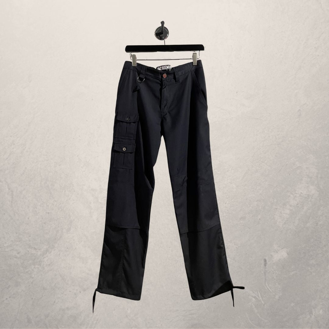 Jacquemus marineblauwe “Le Gadjo” cargobroek S/M