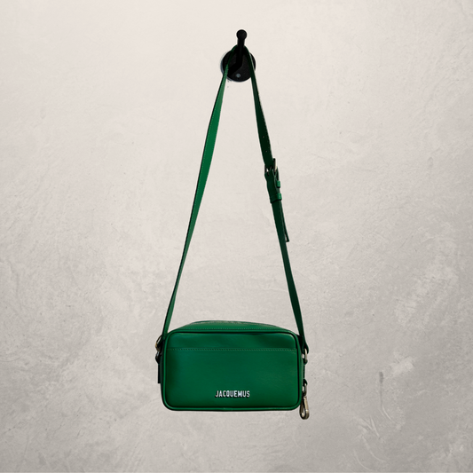 Jacquemus green Baneto crossbody bag (with dustbag) -by RomaeStudios