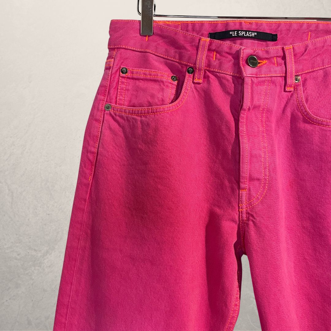 Jacquemus pink denim pants US29 EU38